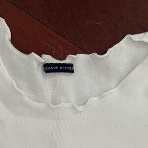 Brandy Melville white long sleeve top